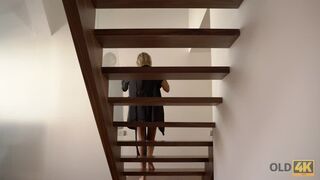 Mature guy penetrates beautiful wife in old and young video