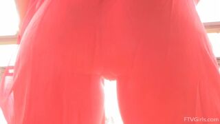 Courtney See Thru Masturbation