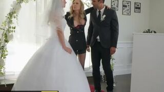 Brazzers - Husband and bride to be get taught by hot milf in pre wedding threesome
