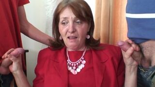 Sexy Granny Fucked By Two Boys