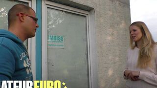 German Slut Anja Has Her Tight Pussy Ravaged By Nerd Guy At The Game Room - AMATEUR EURO