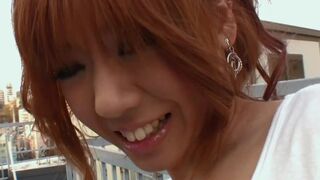 Hot teen wears a vibrator in her shorts