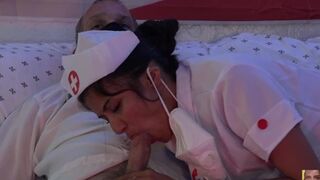 Covid Vaccine - Nurse Handjob and Blowjob -