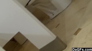 Sneaky sex in public building
