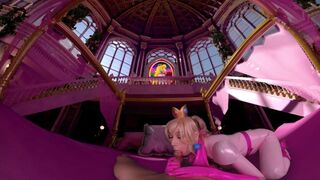 Squirting Blonde Babe Princess Peach Makes Super Mario Grow Very Big And Fast