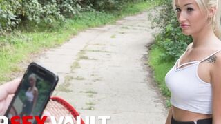 Sexy Blondie Daisy Lee Pissed On Her Tits Then Banged Doggy In The Forest - VIP SEX VAULT