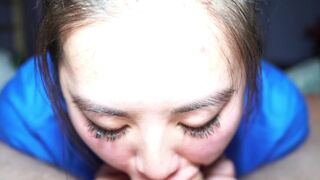 Green Eyes ASIAN NURSE deepthroat crying POV blowjob for her patient! ( sukisukigirl )