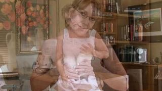 Horny secretary Samantha Stone masturbation