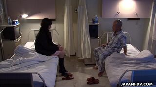 Asian patient fucking his visitor with a sex