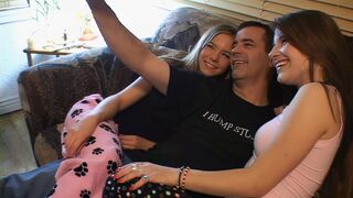 Slutty Stepdaughter Swallows Stepdad's Birthday Cum