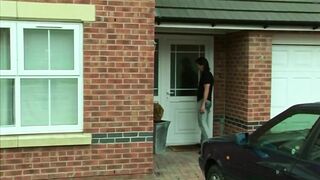 Skinny British wife double penetration