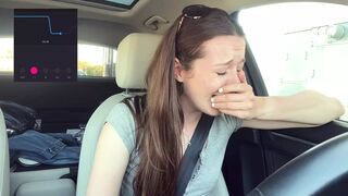 Cumming embarassingly Hard in a Starbucks Drive Thru (lush Control Part 2)