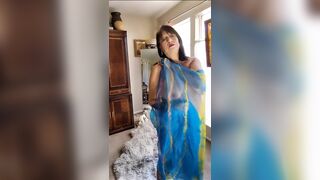 Wearing a Crotchless Panty to Show My Hairy Pussy as I Dance