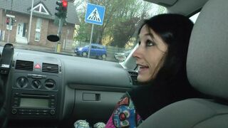 German drivers allows only sexy sluty girls to take the sit